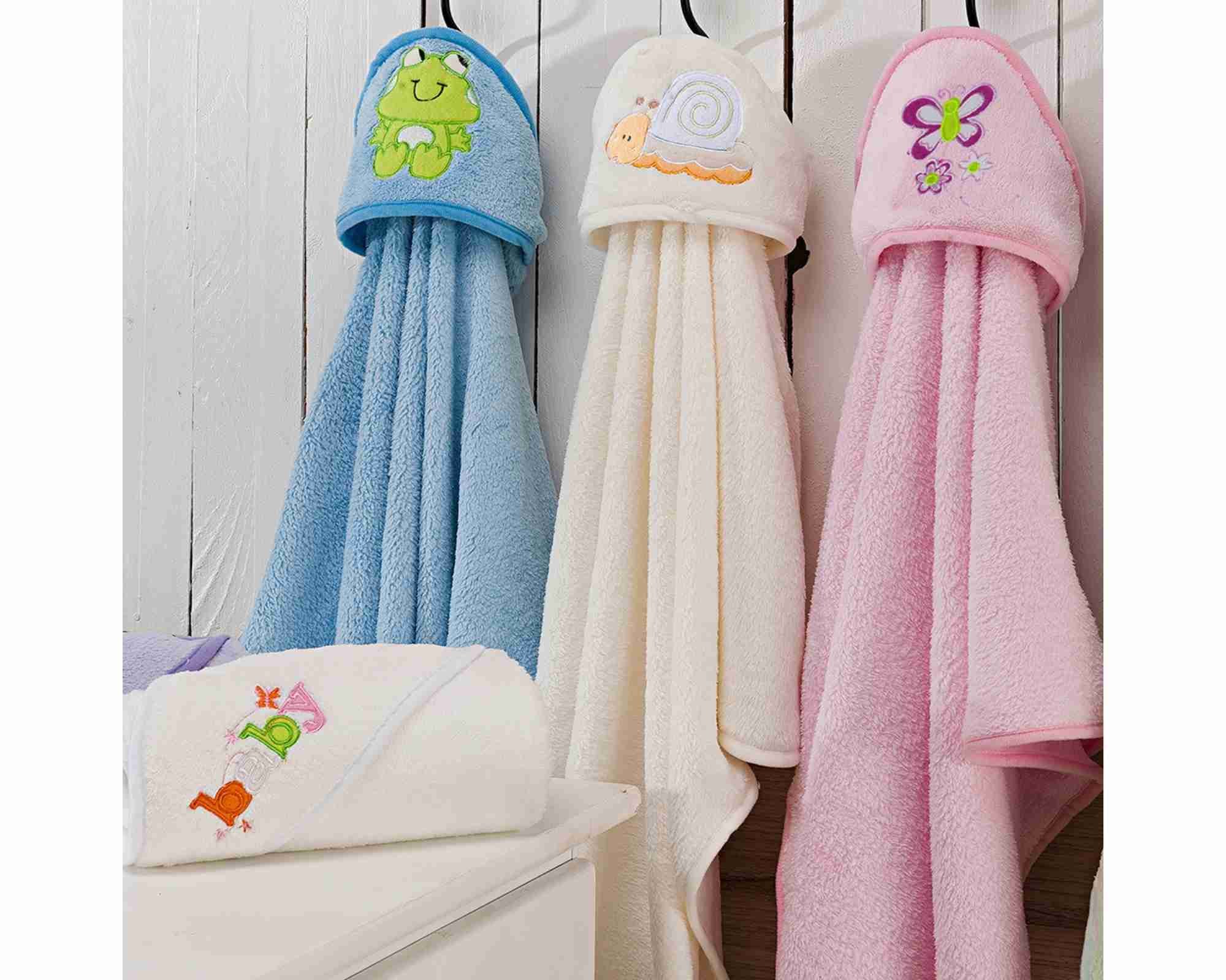 Cobertor Infantil Bordado C/ Capuz Rosa Estampa Sortida Niazitex - 2