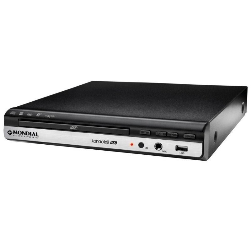 DVD Player Mondial D-15 Com Karaokê, Entrada USB e Ripping