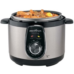 Panela de Pressão Britânia com Capacidade de 3 litros - Preto/Aço escovado - 220 v - 2