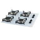 Ver imagem 1 de Cooktop 4 Bocas Fischer Vidro Temperado 1519 Branco