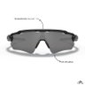 Óculos Ciclismo Oakley Radar Ev Path Polished Black Prizm Black Iridium - 3