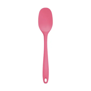 Espátula de Silicone Duplo Redonda Pequena Rosa 20,5cm - Oikos