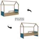 Ver imagem 5 de Cama Infantil Montessoriana Casinha Infix C06 Aveiro/azul - Mpozenato