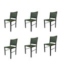 Ver imagem 1 de Kit 6 Cadeiras Camila Corda Náutica e Alumínio Verde