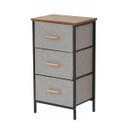 Ver imagem 1 de Armario Organizador Comoda 3 Gavetas Porta Objetos Roupa Livro Sapato Quarto Sala Casa Closet Banhei