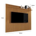 Ver imagem 3 de Painel Vênus Ripado 1.8 x 1.8 p/ TV até 75'' Nature - Giga Móveis
