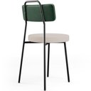 Ver mais imagens de Kit 06 Cadeiras Decorativa Estofada Sala Jantar Barcelona L02 Facto Verde Musgo Linho Bege - Lyam