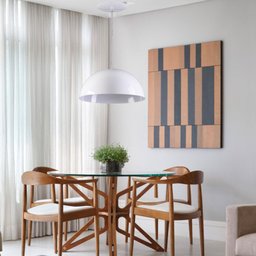 Pendente Meia Lua Meia Bola Esfera Alumínio 34cm - Branco - 2