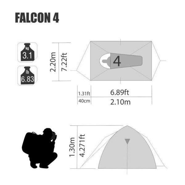 Barraca 4 pessoas Falcon Nautika - 7