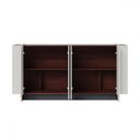 Ver imagem 3 de Balcão Buffet Copacabana 4 Portas 2 Prateleiras Off White/nogueira/dourado - Colibri