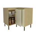 Ver imagem 3 de Balcão de Cozinha 90 Cm Nanda 2 Portas Nature/arenas - Tecno Mobili