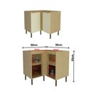 Ver imagem 4 de Balcão de Cozinha 90 Cm Nanda 2 Portas Nature/arenas - Tecno Mobili