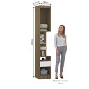 Ver imagem 3 de Mesa de Cabeceira Alta 38cm 1 Porta e 1 Gaveta Paris Luciane Móveis