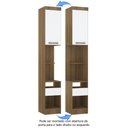 Ver imagem 4 de Mesa de Cabeceira Alta 38cm 1 Porta e 1 Gaveta Paris Luciane Móveis