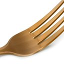 Ver imagem 2 de Kit Jogo de Talheres Mesa Gold Rose 18pçs Inox Rústico Luxo
