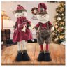 Dupla Boneco De Neve E Papai Noel Natal Decoração 50cm - 1