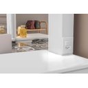 Ver imagem 2 de Penteadeira Camarim C/ Led Gaveta com Colmeia e Banqueta New:malbec / Off White