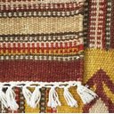 Ver imagem 2 de Tapete para Sala Quarto Kilim Stripe 123x181 Cm 70438 Terracota Amarelo Verde