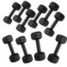 Kit Halteres Dumbells Sextavado Ferro 12 Ao 20kg Pares - 1