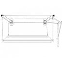 Ver imagem 2 de Varal de Parede Solution em Aço 1,20m para Tetos Frágeis - Secalux