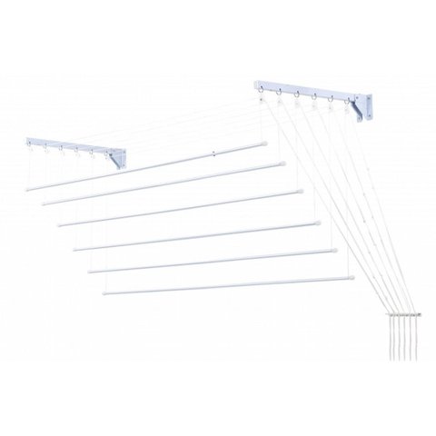 Varal Prático de Varetas Individuais em Aço 1,20M para Teto ou Parede - Secalux