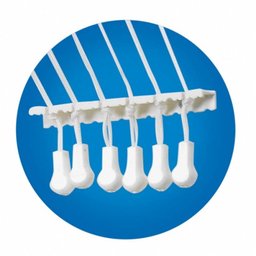 Varal Prático de Varetas Individuais em Aço 1,20M para Teto ou Parede - Secalux - 3