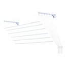 Ver imagem 1 de Varal Prático de Varetas Individuais em Aço 1,00M para Parede ou Teto - Secalux