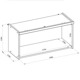 Armário Aéreo Simples 80cm Allure Linea Brasil - 3