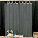 Ver imagem 1 de Cortina Claudia Preto/Cinza 2,00 X 1,70M