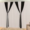Cortina Rafaela Branco/Preto 2,00 X 1,70 - 1