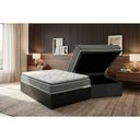 Ver imagem 2 de Cama Box Baú Queen + Colchão Molas Kappesberg Ensacadas Serene + Base Crc Courano Gray