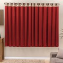Ver imagem 1 de Cortina Beatriz Vermelho 2,00M X 1,70M