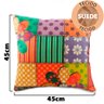 Kit 2 Capas Almofada Decorativa Para Sala com Ziper Suede 45x45 Bf Colchoes - 3
