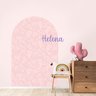 Adesivo de Parede Infantil Arco Florido Rosa - 2