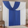 Cortina Suellen Azul/Branco 3,00 X 2,80M - 1