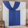 Cortina Suellen Azul/Branco 3,00 X 2,80M - 3
