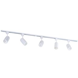 kit Trilho Eletrificado 2 M + 5 Spots led 7w Bivolt Branco BQ 3000k - 1 kit Trilho Eletrificado 2 M + 5 Spots led 7w Bivolt Branco BQ 3000k - 1