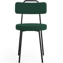 Ver imagem 6 de Kit 08 Cadeiras Decorativas Estofada Para Sala De Jantar Barcelona L02 Bouclê Verde - Lyam Decor