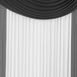 Cortina Londres Cinza/Preto 2,00 X 1,70M - 2 Cortina Londres Cinza/Preto 2,00 X 1,70M - 2