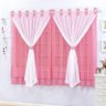 Cortina Manuela Rosa/Branco 2,00 X 1,70M - 1