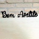 Ver imagem 5 de Palavra Bom Apetite - Decoração, Enfeite - Toque 3D:Preto