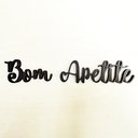 Ver imagem 2 de Palavra Bom Apetite - Decoração, Enfeite - Toque 3D:Preto