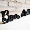 Ver imagem 6 de Palavra Bom Apetite - Decoração, Enfeite - Toque 3D:Preto