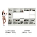 Ver imagem 7 de Armário de Cozinha Completa 100% MDF 300 cm Frentes Branco Smart Madesa 01