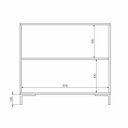 Ver imagem 3 de Balcão Aparador 2 Portas de Vidro 90cm Refresh Brv Móveis