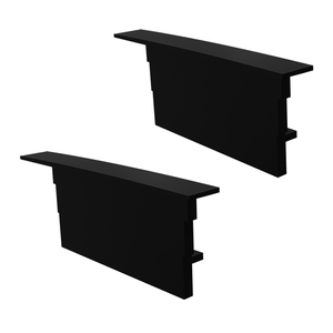 Kit Acessórios Taschibra para Perfil Embutir 2,5x6,2cm Zenith 62 Preto
