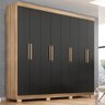 Guarda Roupa Casal Lisboa 8 Portas 4 Gavs com Pés Teka-onix Teka-onix - 1