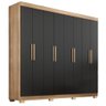 Guarda Roupa Casal Lisboa 8 Portas 4 Gavs com Pés Teka-onix Teka-onix - 4