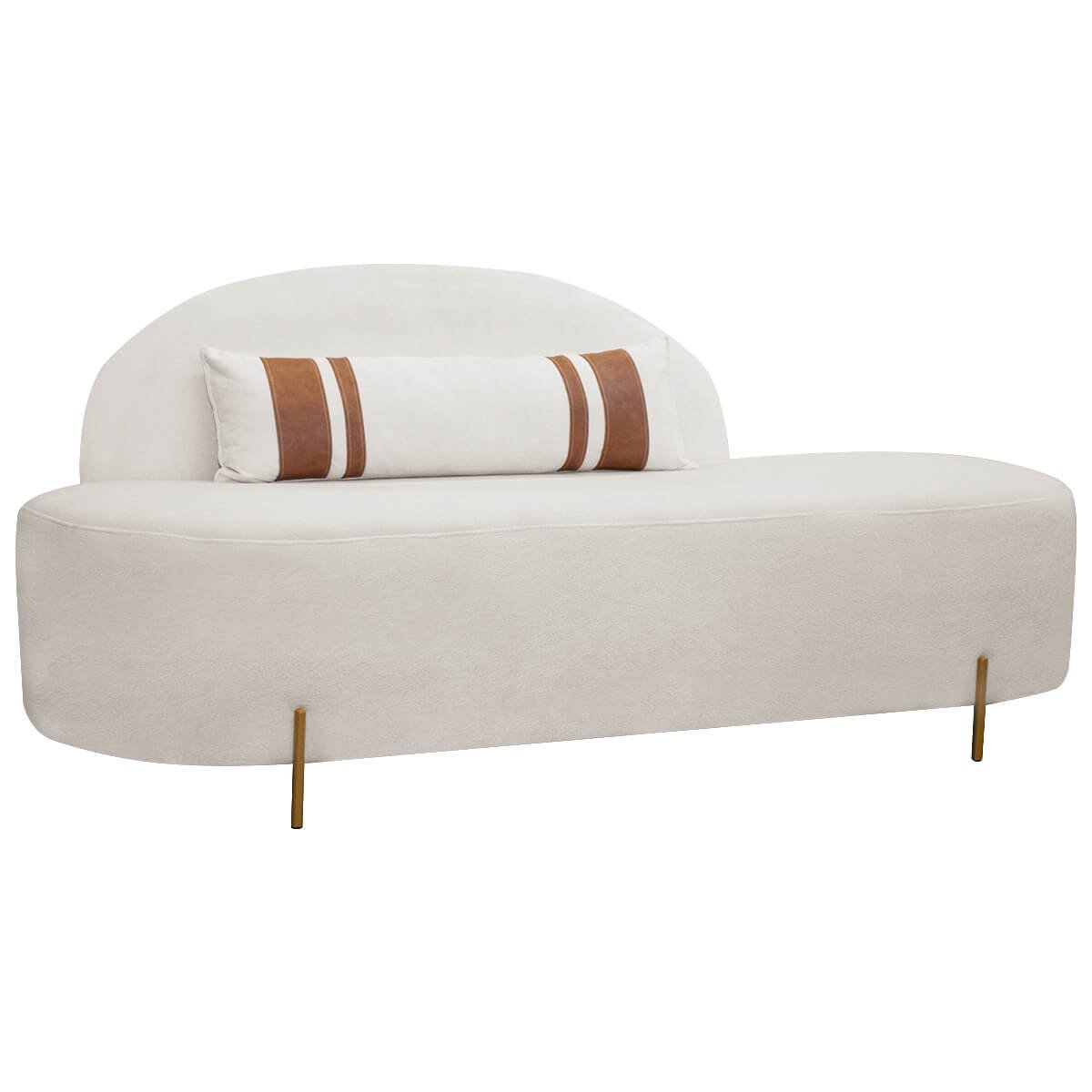 Sofá Namoradeira 2 Lugares Maitê Conceito Orgânico 180cm Bege Sofa Store