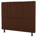 Ver imagem 6 de Kit Cabeceira e Baú Cama Box Solteiro Grace 90cm Suede Terracota - Abmaza